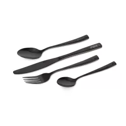   FOX Cookware Black Stainless Cutlery Set Evőeszköz készlet