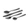FOX Cookware Black Stainless Cutlery Set Evőeszköz készlet