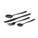 FOX Cookware Black Stainless Cutlery Set Evőeszköz készlet