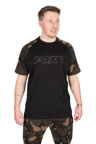 Fox Black Camo Outline T-Shirt L