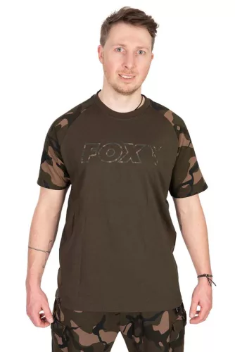 Fox Khaki Camo Outline T-Shirt 2XL