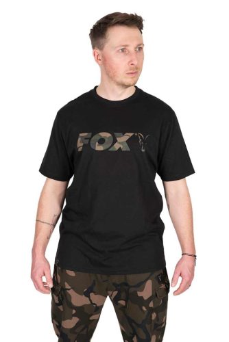 Fox Black Camo Logo T-Shirt rövidujjú póló - L