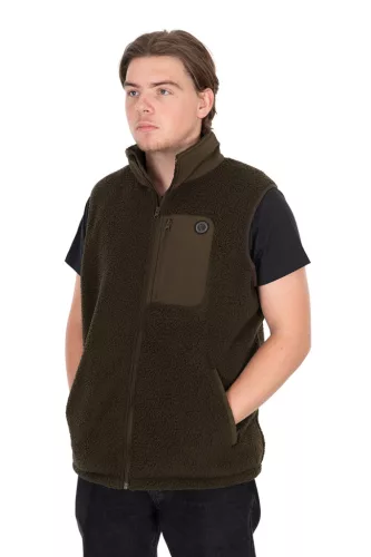 Olive Sherpa Hybrid Gilet 3XL