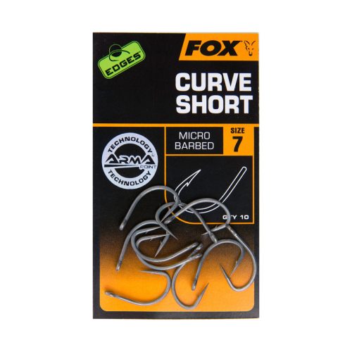 Fox Edges Armapoint Curve Shank Short Size 8