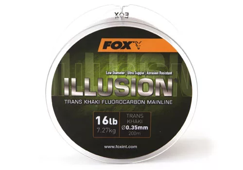 Fox Edges Illusion Soft Main Line 200m 0.390mm 19lb 8.64kg trans khaki