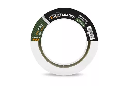Fox Exocet Pro Low Vis green Leader 35lb 15.9kg 0.50mm 100m