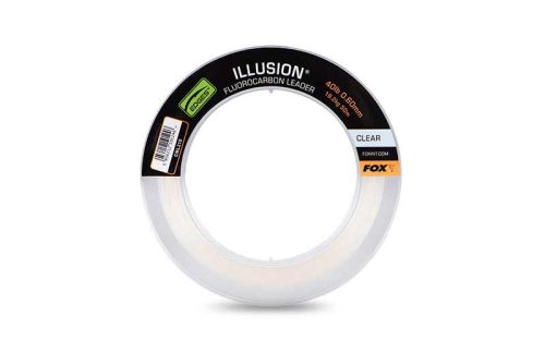 Fox Illusion Fluorocarbon Leader 30lb 13.6kg 0.50mm 50m Naturals green