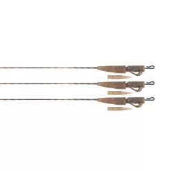 Edges Camo 30lb Submerge Lead Clip Leaders 3 pcs
