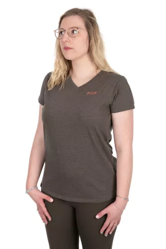 Fox Womens V-Neck T S 8-10