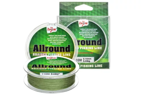 Carp Zoom Allround fonott zsinór, o 0,14 mm, 110 m, 9,43 kg, zöld