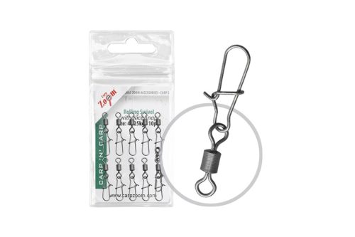 Carp Zoom Hengertestű forgó extra erős kapoccsal, #12, 10 db