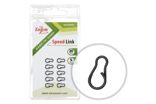 Carp Zoom Gyorskapocs szerelékkészítéshez, S (8,6x4,2), 20 db
