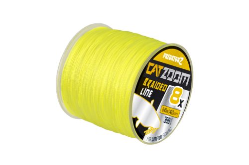 PredatorZ CatZoom 8X fonottzsinór,  0,50 mm, 300 m, 49,8 kg, fluo zöld