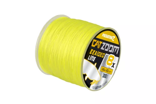 PredatorZ CatZoom 8X fonottzsinór,  0,50 mm, 300 m, 49,8 kg, fluo zöld