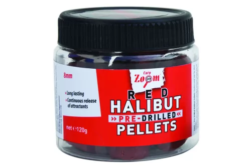 Carp Zoom Piros fúrt halibut horogpellet, 15 mm, halibut, 120 g
