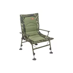   Carp Zoom Összkomfortos horgász fotel, 63x60x38/100 cm, Camou/Fleece