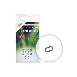Carp Zoom Ovális előkegyűrű, 4,5 mm, 10 db