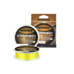   PredatorZ Classic fonott zsinór-fluo sárga, o 0,08 mm, 120 m, 3,9 kg