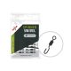 Carp Zoom Spinner Swivel gyorskapocs, #7, matt fekete, 10 db