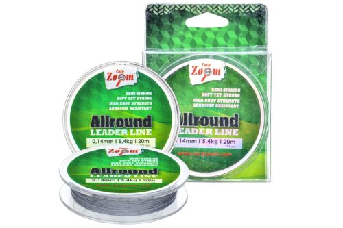 Carp Zoom Allround fonott előkezsinór, o 0,25 mm, 20 m, 13,8 kg, szürke