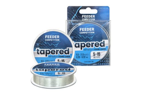 Feeder Competition Tapered vastagodó előkezsinór, o 0,20-0,32 mm, 5x15 m, 5,5/11,5 kg, áttetsző