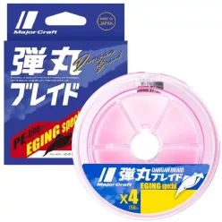   MAJOR CRAFT DANGAN BRAID X4 EGING SPECIAL 150m #0.8 14lb Pink
