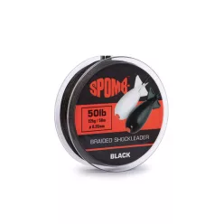 Spomb Braided Leader 22kg 50lb 50m black