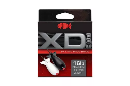 Spomb XD Pro Braid grey 8+1 0.14mm 7.3kg 16lbs