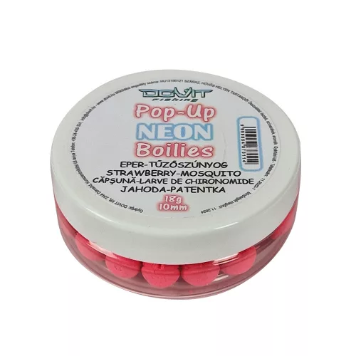 DOVIT POP-UP NEON BOILIE 10MM - eper - tűzőszúnyog 18 gr