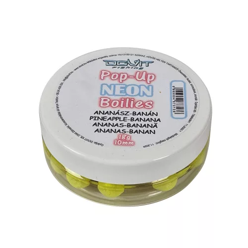 DOVIT POP-UP NEON BOILIE 10MM - ananász - banán 18 gr