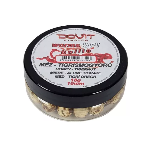 DOVIT WORMS UP! BOILIE 10MM - méz - tigrismogyoró 18 gr