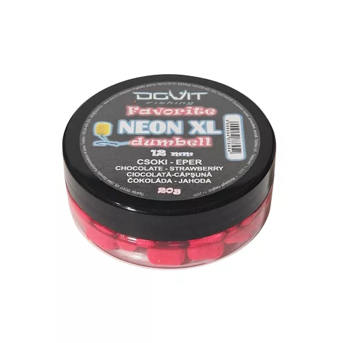 DOVIT FAVORITE NEON WAFTERS 12MM - csoki - eper 20 gr