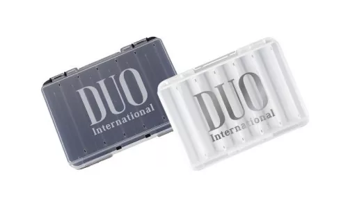 DOBOZ DUO REVERSE LURE CASE D86 14x10.4x3.2cm Pearl Black/Gold Logo
