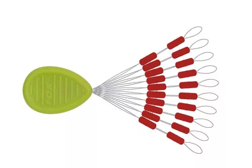 Fox Rage Predator Float Stops Red x 20