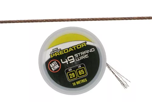 Fox Rage Predator 49-Strand Coated Steel Wire 10m 26lb/12kg