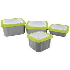 Matrix 3.3pt grey/lime bait box SOLID TOP Csalis doboz