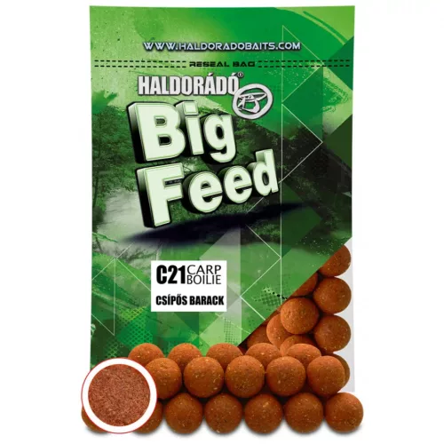 HALDORÁDÓ Big Feed - C21 Boilie - Csípős Barack 700 g 715 g