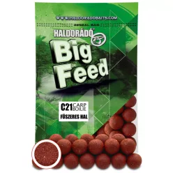   HALDORÁDÓ Big Feed - C21 Boilie - Fűszeres Hal 700 g 715 g