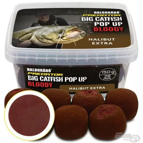HALDORÁDÓ Catfish Pop Up Bloody - Halibut Extra 230 g