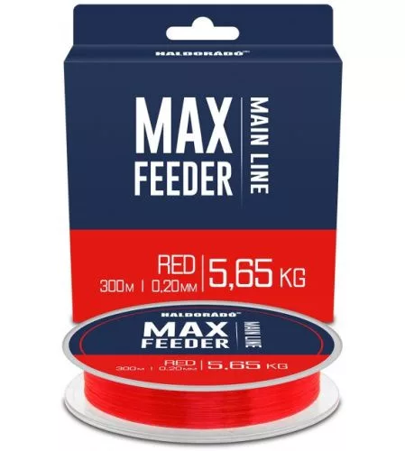 HALDORÁDÓ MAX Feeder Red Monofil Zsinór 0,20 mm 300m