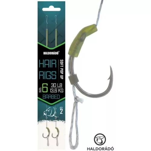 HALDORÁDÓ Soft Pop Up Hair Rigs - 6 2 db/csg