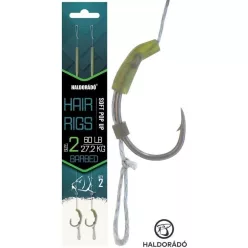   HALDORÁDÓ Soft Pop Up Hair Rigs - 8 - professzionális pontyos horogelőke lebegő csalikhoz