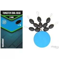   HALDORÁDÓ Tungsten Oval Bead 8 mm - Volfrám horogelőke súlyozó és gumi ütköző