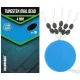 HALDORÁDÓ Tungsten Oval Bead 4 mm - Volfrám horogelőke súlyozó és gumi ütköző