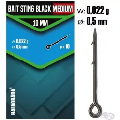   HALDORÁDÓ Bait Sting Black Medium 10 mm - Közepes vastagságú csalitüske