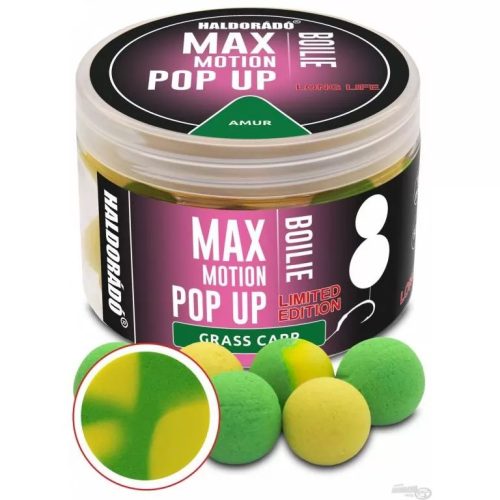 HALDORÁDÓ MAX MOTION Boilie Pop Up 16 mm Limited Edition - Amur 75g