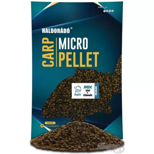 HALDORÁDÓ Carp Micro Pellet - Aqua Garant Classic + Uni Pellet Mix 4 mm 700g, 4mm