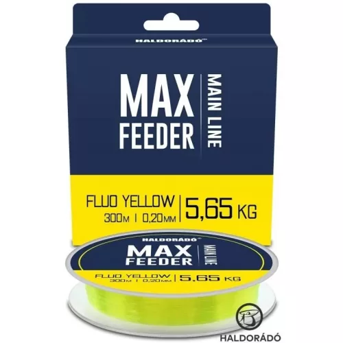 HALDORÁDÓ MAX Feeder Fluo Yellow 0,25mm / 300m - 7,52 kg 300 m