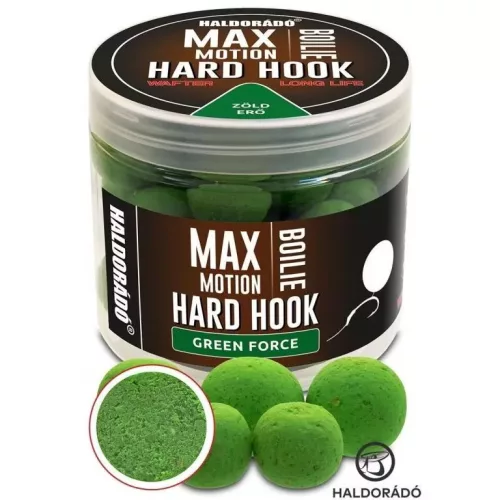 HALDORÁDÓ MAX MOTION Boilie Hard Hook Wafter 16, 20 mm - Green Force 100 g / 16,20 mm