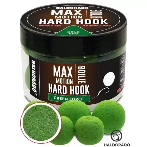 HALDORÁDÓ MAX MOTION Boilie Hard Hook Wafter 24, 30 mm - Green Force 150 g / 24,30 mm